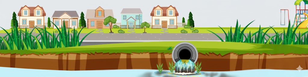 Infographic illustrating how fats, oils, and grease clog wastewater pipes